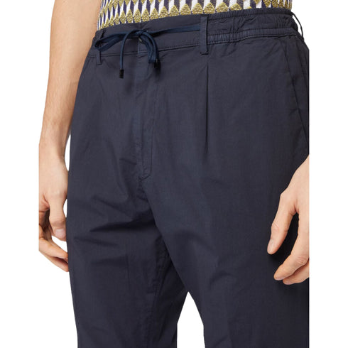 Cruna Pantaloni Pantalone Uomo in cotone con elastico Blu P24-CRUNAMITTE1302-NOTTE-44 - Francavilla Moda